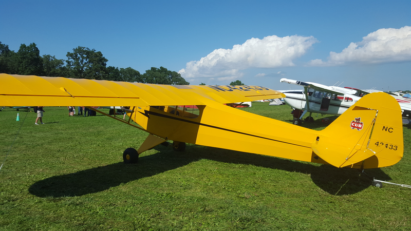 The iconic little yellow airplane.